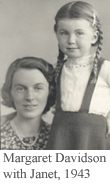 Margaret Davidson with Janet, 1943