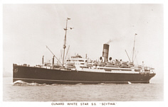 Sailing home on SS "Scythia" June 1947 