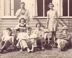 Dick, John, Marion, Bill,  Ethel, Peggy, Archie